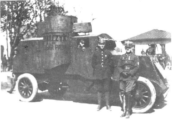 Samochód pancerny Austin-Putilow zdobyty 28 maja 1920 przez oddziały 14 Wielkopolskiej Dywizji Piechoty i nazwany "Poznańczyk"